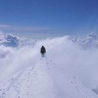 Alpine line mont blanc